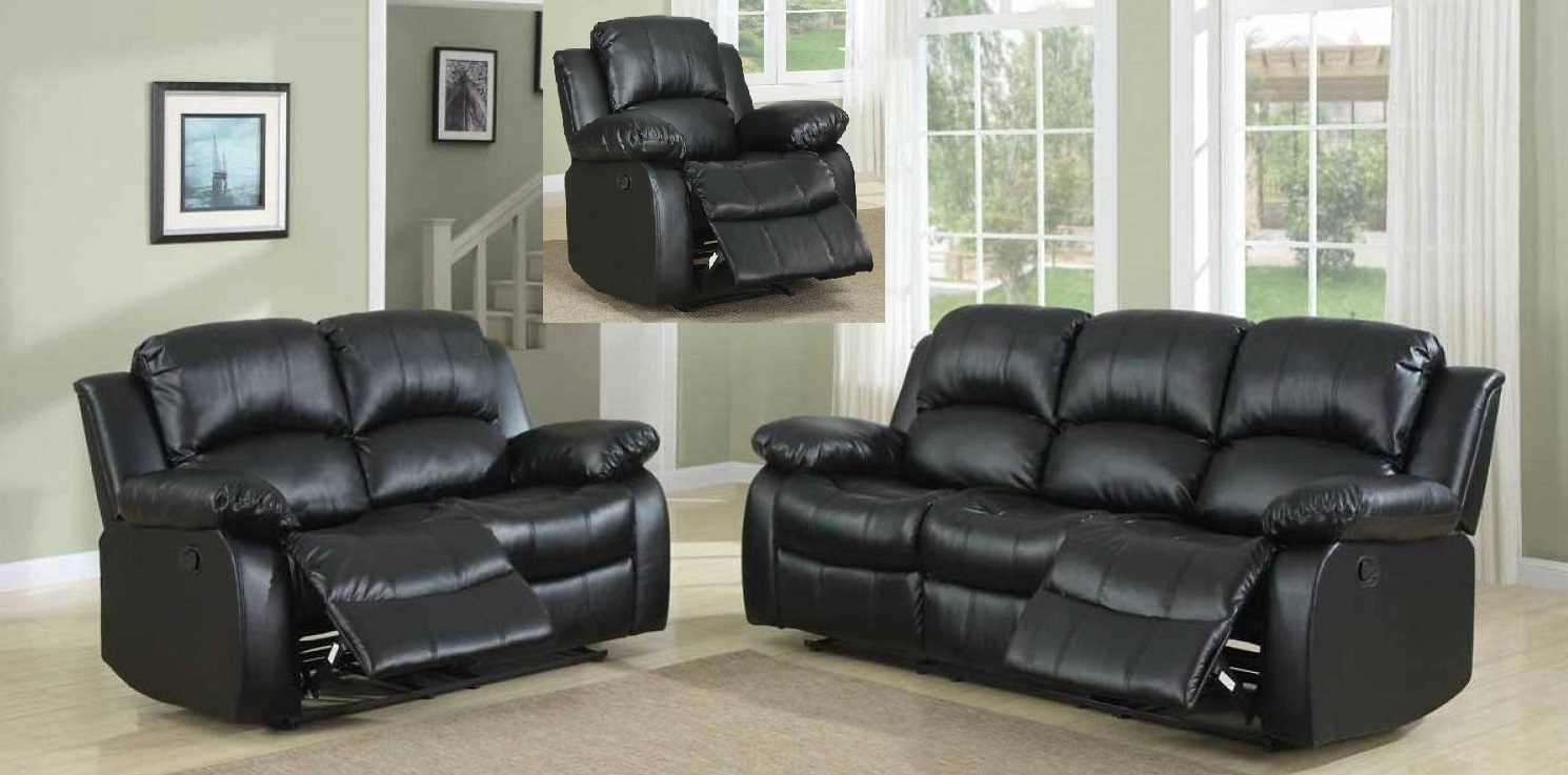 Bradley Manual Recliner Entire Collection Pic 2 ( Heading Manual Recliner Black Living Room Set )